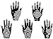 5 Sheets STENCILS TATTOO Set 5 Mehndi TemplateTattoo Henna Designs for Hand - single use - for Henna Tattoo Glitter Tattoo Airbrush Tattoo