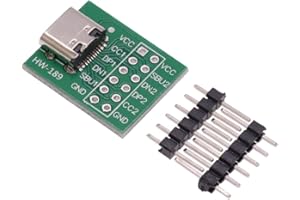 DollaTek 10 Stück USB Type-C auf DIP-PCB-Steckverbinder Pinnwand-Testplatine Lötbuchse Dip-Pin-Header-Adaptermodul