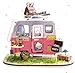 Produktbild Rolife DIY Puppen Haus Modell Kits Handwerk Miniatur-Kit mit Möbeln und Zubehör Holz Zimmer Gebäude Geburtstag (Happy Camper)
