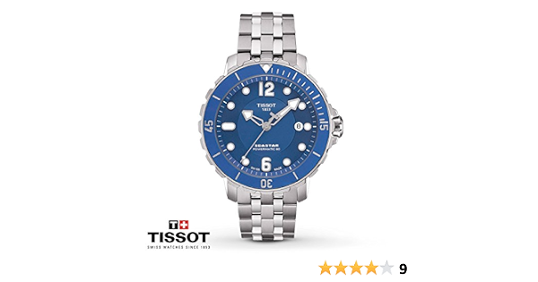 Tissot T Sport Seastar 1000 Blue Dial Automatic Men's Watch T0664071104702  : Tissot: Amazon.de: Watches
