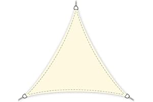 Purovi Vela Parasole Triangolare da Esterni | Varie Dimensioni | Schermo UV | in PES Impermeabile | 6m x 6m x 6m
