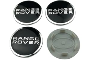 CANLAY 4 Pezzi coprimozzo per Auto per Land Rover Range Rover Evoque Discovery coprimozzo del Centro di Rotella dell'auto Impermeabile Antipolvere Accessori per Lo Styling dell'auto