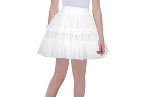 Happy Cherry Gonna da danza tutù per ragazze e bambini, multistrato, in tulle, per 3-14 anni