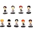 PINAKA EXO Tiny Tan Figurine Set of 9 Action Figure Kpop Singer Band Set Figures