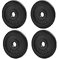 KK Cast iron Weight Plate Set. 1 Inch Cast iron Weight Disc Pair. 2 x 2.5kg, 5kg or 10kg Barbell Weight Plates. Dumbbell Plates for Home or Gym Training or Weightlifting.