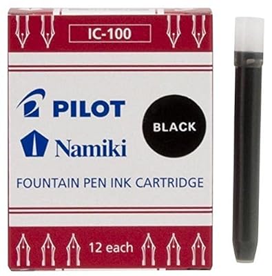PILOT Etui de 12 Cartouches d'encre Namiki pour Stylo Capless Noir