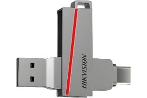 HIKVISION E307C 64GB Dual OTG Pen Drive with Type-C & USB-A | USB 3.2 Metal Flash Drive | Upto 130MB/s Read Speed | HS-USB-E307C(DZ)/64G