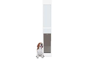 PetSafe Puerta Corredera de Vidrio para Gatos y Perros de 2 Piezas - Sin Necesidad de Recortar, Duradera, Resistente a Las Inclemencias del Tiempo - Grande