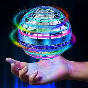 Wembley Flying Toys Flying Sensor Spinner Orb Ball Toy USB Rechargeable Built-in RBG Light 360? Rotating Magic Controller for Boys Girls Kids Indoor and Outdoor Games