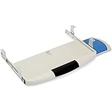 EMUCA 3196621 Support Porte-Clavier extractible avec Plateau auxiliaire pour la Souris, Gris