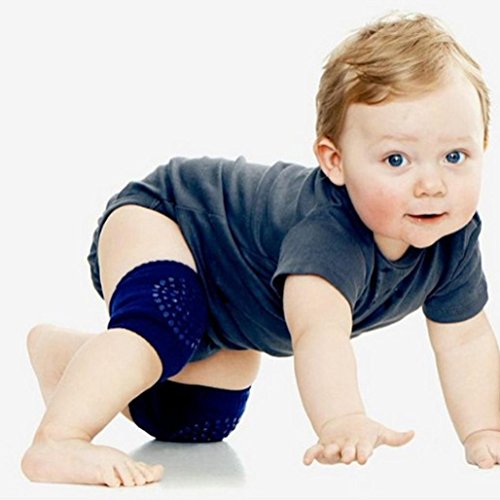 Kolylong Baby Crawling Anti-Slip Knee Compression Kneecap Coverage (Navy)