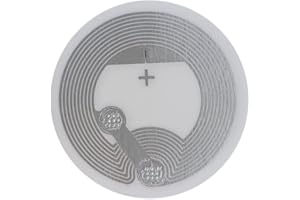 FONGWAH 100 piezas Etiqueta NFC NTAG213 EV1 25mm adhesiva redondas Chip NXP NTAG213 con Compatibilidad Universal Memoria de 144 byte Hechas de PET y aluminio impermeables