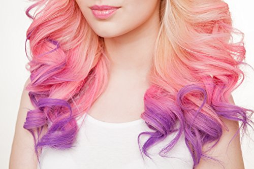 Haarkreide-Set aus weicher Pastellkreide – auswaschbar und ungiftig – ideal für Fasching, Partys, Festivals – 24 Farben - 9