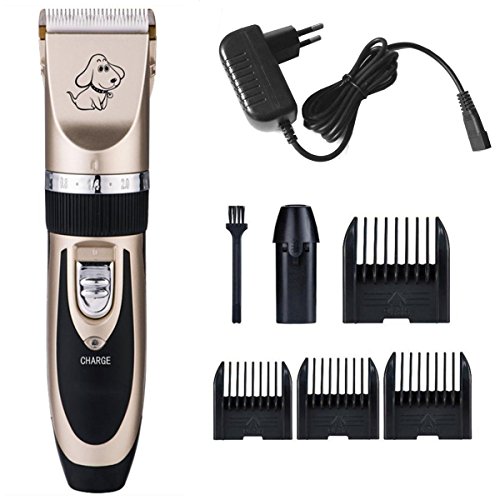 Preisvergleich Produktbild Superstar88 Tierhaarschneider Hunde Katzen Schermaschine Tierhaarschneidemaschine Haustier Trimmer Rasierer Tierschermaschine mit 4 Aufsätze