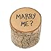 Produktbild ROSENICE Ringschachtel Holz Hochzeit Ehering Schachtel Träger - MARRY ME