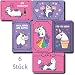 Produktbild Einhorn Lustig Kühlschrank Magnete Set 6 Stück 8,5 x 5,5 cm Groß und Stark für Magnettafel, Kinder und Erwachsene