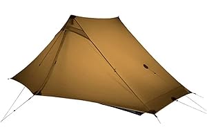 MOXIHIKE 3FULGEAR Lanshan 2 Pro Tente de Camping ultralégère pour 2 Personnes, Tente Professionnelle 3/4 Saisons sans tiges en Nylon argenté 20D pour Le Camping, la randonnée