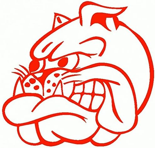 Bulldog Angry – pre-spaced – Red – 15 cm