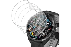 DEVGOED [4 Stück] für Folie Garmin Forerunner 965 Weich TPU Glasschutzfolie, Displayschutz Garmin Forerunner 965 Schutzfolie, Hohe Auflösung Ultrabeständig Displayfolie Garmin Forerunner 965 Panzerfolie