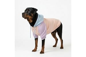 Spark Paws Pull à capuche pour chien - Qualité supérieure, doux au toucher, excellent confort et ajustement, intérieur en polaire apaisante, convient à toutes les races - Cotton Candy - 4XL