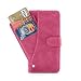 Armor Flip Cover for Apple iPhone 6s Plus Slide Out Wallet Pouch Leather Case All In-One Wallet Case with Credit Card ID Holder Money Pocket Heavy Duty Protective Cover (PINK) RS.999.00