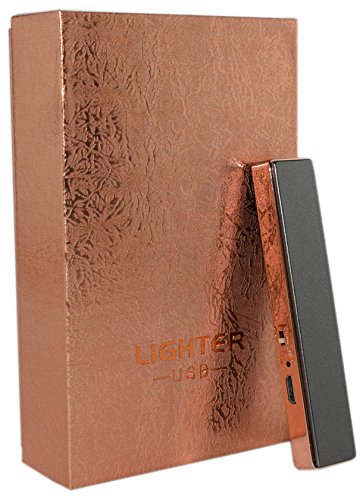 Preisvergleich Produktbild YGT24 schöner USB Freuerzeug Neu mit Glühspirale aufladbares Feuerzeug Edel