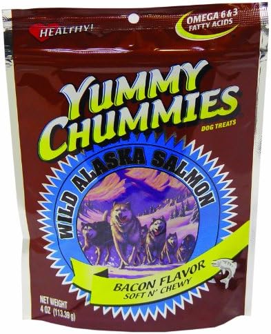 Arctic Paws 4oz Salmon & Bacon Flavor Soft Chewy Yummy Chummies Natural Taste