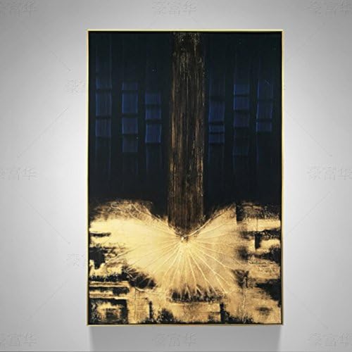 Hand-painted oil painting/abstract painting/painting/decorative paintings/living room xuan guan decorative mural-A 60x90cm(24x35inch)