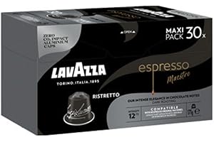 ‎LAVAZZA Lavazza Espresso Maestro Ristretto, intensiv und vollmundig, 30 Kapseln, Nespresso kompatibel