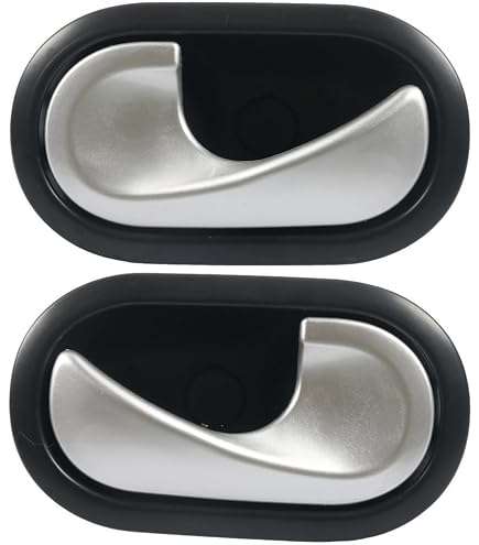 Poignées Intérieures Porte Avant Gauche Droite Beige - Compatible Renault Megane II - Qualité OEM
