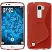 Produktbild PhoneNatic Case für LG K10 Hülle Silikon rot S-Style Case