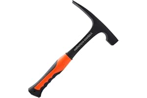 YUMILI Marteau d'exploration, marteau géologique professionnel, choix de roche à tête plate, géologie extérieure, longueur de l'outil d'exploration minérale 285mm