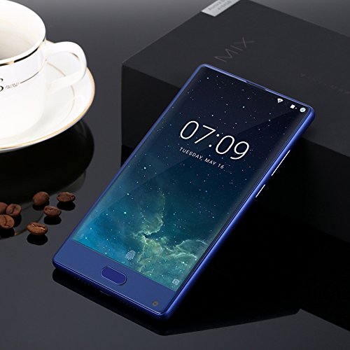Doogee MIX 13,97 cm (5,5 Zoll) Smartphone (6GB RAM 64GB ROM Android 7.0 4G Helio P25 Octa-Kern 2,5 GHz MetallgehÃ¤use BerÃ¼hrungssensor Front- und Doppel RÃ¼ckkameras) Blau