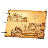 Foto Album 10 Zoll DIY Aufkleber Retro Album Musik Blatt Ring Ring Album Foto Album Kreatives Geschenk Alte Stadt26.8X18.7CM1PCS