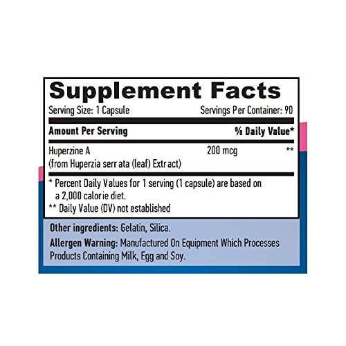 Huperzine A 98% Extract 90 capsules x 200 mcg