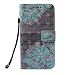Produktbild Mate20 Lite Handyhülle Huawei Mate 20 Lite Hülle Case Cover 3D Malen Muster PU Leder Tasche Flipcase Schutzhülle Handytasche Skin Ständer Klappbar Schale Bumper Magnet Fächer Ledertasche-Blau Blumen