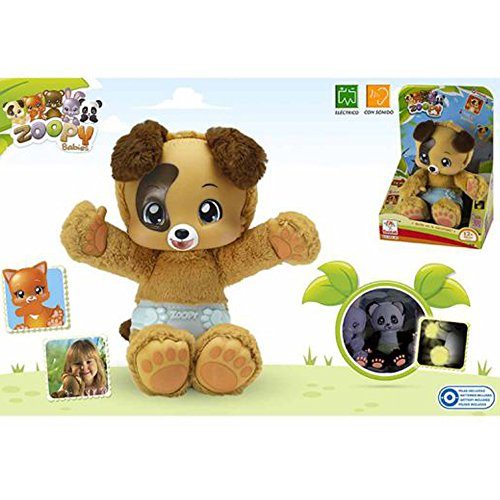 Zoopy - Peluche Zoopy Perrito con sonidos, multicolor (ColorBaby 43904)
