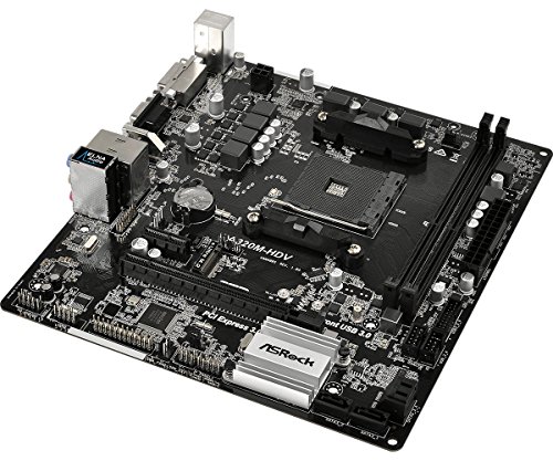 ASRock A320M-HDV - Placa Base Micro ATX  Socket AM4  2X DDR4  M  x  32GB  HDMI DVI-D D-Sub  4X SATA3  1 x Ultra M 2  PCIe Gen3 x4   SATA3   1 x PCIe 3 0 x16  1x PCIe 2 0 x1  6X USB 3 1 Gen1 