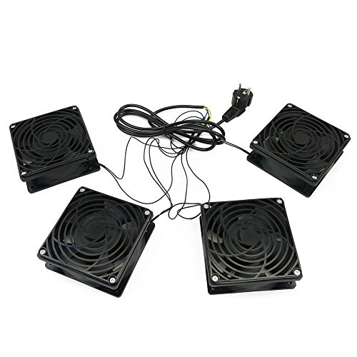 Cablematic - Deckenventilatoren für Schrank Rack 19" 4 x 120mm 220VAC