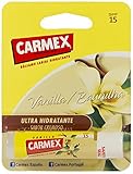 Previene la aparición de fisuras, grietas, calenturas;  Factor de Protección Solar: 15;  Sabor vanilla