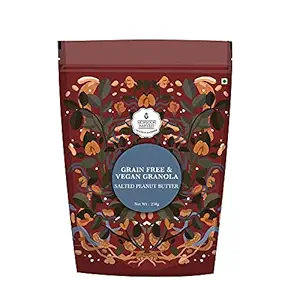 Monsoon Harvest Grain Free & Vegan Granola, Salted Peanut Butter, 250 g