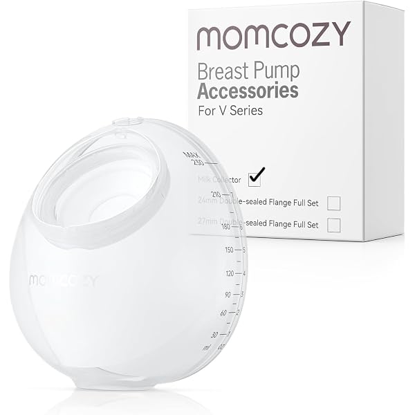 Ricambio Pompa Latte Momcozy V1 Pro/V2 Pro - Set Completo Collector Max 7.8 Oz Con Doppia Flangia Da 24 Mm