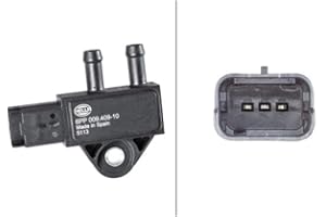 HELLA 6Pp 009 409-101 Capteur, Pression Des Gaz Échappement - 3Pôle - Vissé