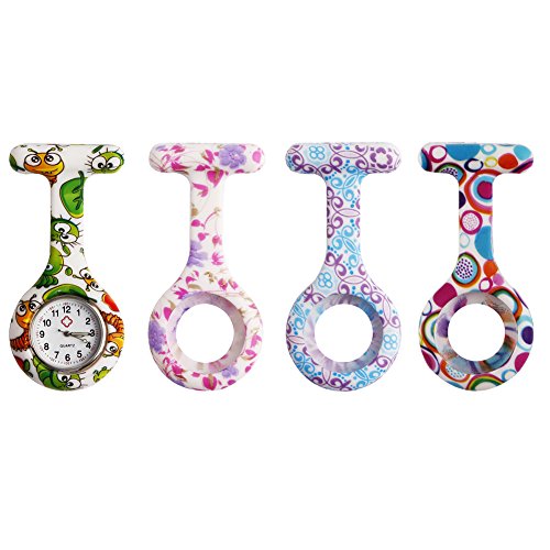 Ritche Damen Mdchen Fob Uhr Fr rztin,Krankenschwester,Arzthelferin,Damen Brosche Silikon Taschenuhr , 1 Fob Uhr und 3 Ersatzbnde Ritche Damen Mdchen Fob Uhr Fr rztin,Krankenschwester,Arzthelferin,Damen Brosche Silikon Taschenuhr , 1 Fob Uhr und 3 Ersatzbnde