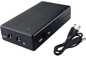 Yangers 12V DC Mini USV Unterbrechungsfreie Stromversorgung, 7800mAh Akku Backup Power Bank Single 12V DC Ausgang für Modem, Router, Kamera CPE