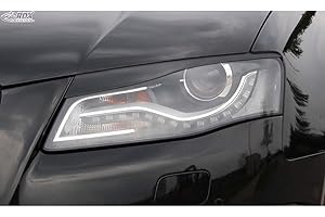 RDX RACEDESIGN Scheinwerferblenden RDSB149 A4 2008-2012 B8 2008-2012 (ABS), Unlackiert