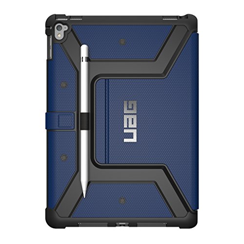 Urban Armor Gear Schutzhülle nach US-Militärstandard für Apple 9,7″ iPad Pro – blau [Verstärkte Ecken | Wake/Sleep | Sturzfest | Antistatisch | Standfunktion] – IPDPRO9.7-CBT - 2
