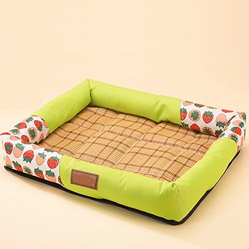 WUPO Summer Pet Ice Pad, Cooling Mat Bite Resistant Dog Cat Sleeping Pad, 74*60*7CM Variety of Colors