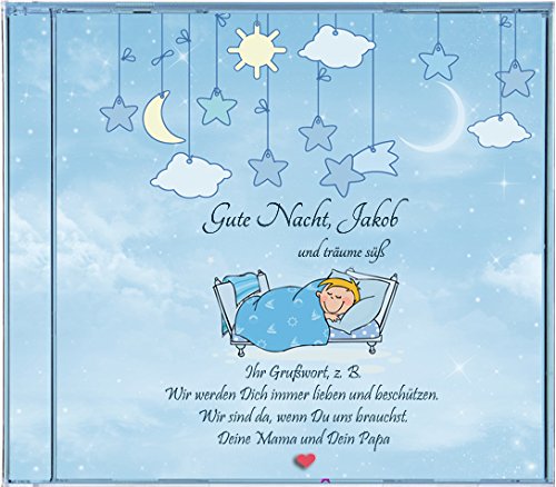 Preisvergleich Produktbild Gute Nacht, mein Kind / Design Junge PERSONALISIERT