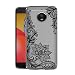 Produktbild Für Lenovo Moto G5s Plus Hülle , YIGA Mode grau Blume Transparent TPU Weich Fall Tasche Handytasche HandyFall Schutzhülle Silikon Handyhülle Schale Schutz Case für Motorola Moto G5s Plus 5.5"